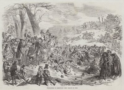Whitsuntide in Greenwich Park by Hablot Knight Browne